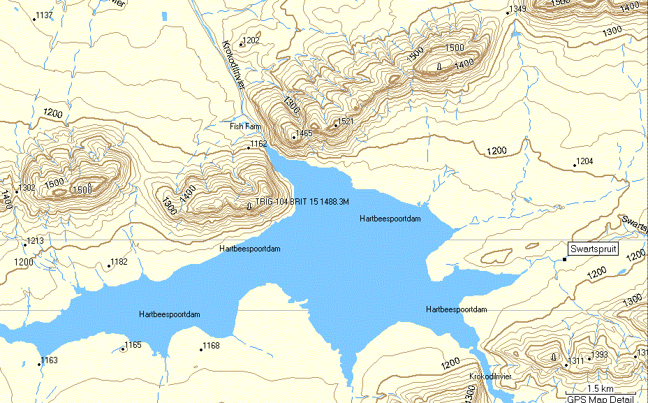 Hartebeespoort dam sample detail