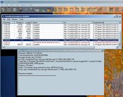 Download progress monitor window showing detailed information about requested files