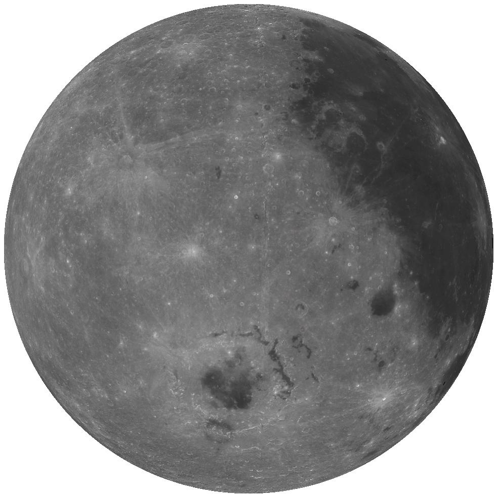 Clementine 30x view of the Moon